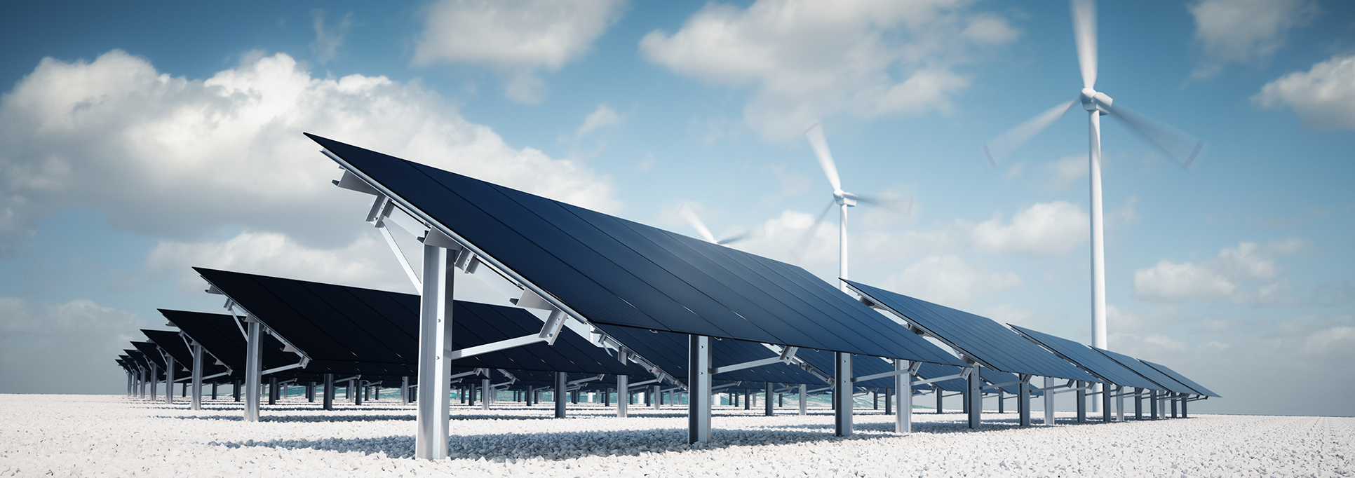 solar panel farm