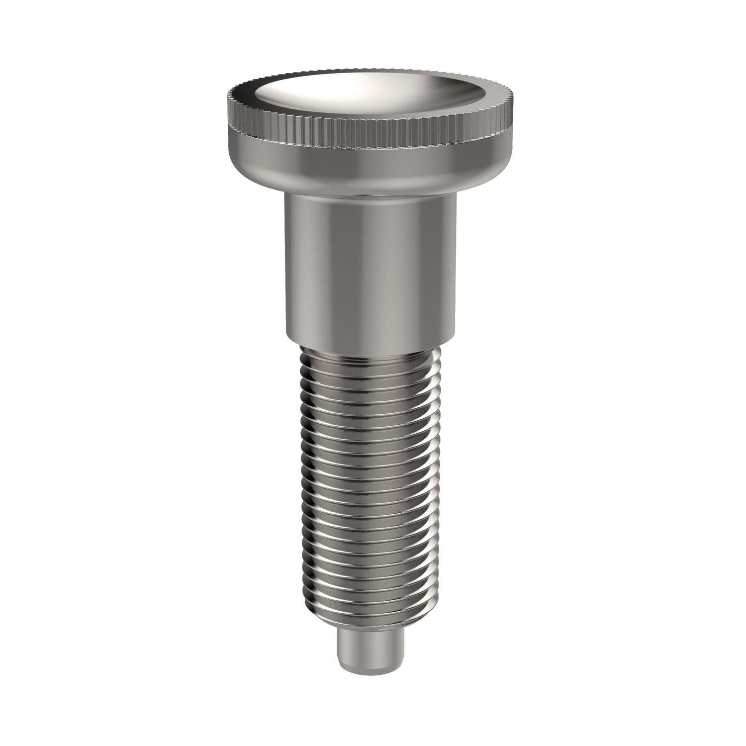 Index Plunger - Pull Grip An all Stainless Steel Index Plunger, designed for spring-back location. Temperature resistance ranges from -30 °C to +80 °C.