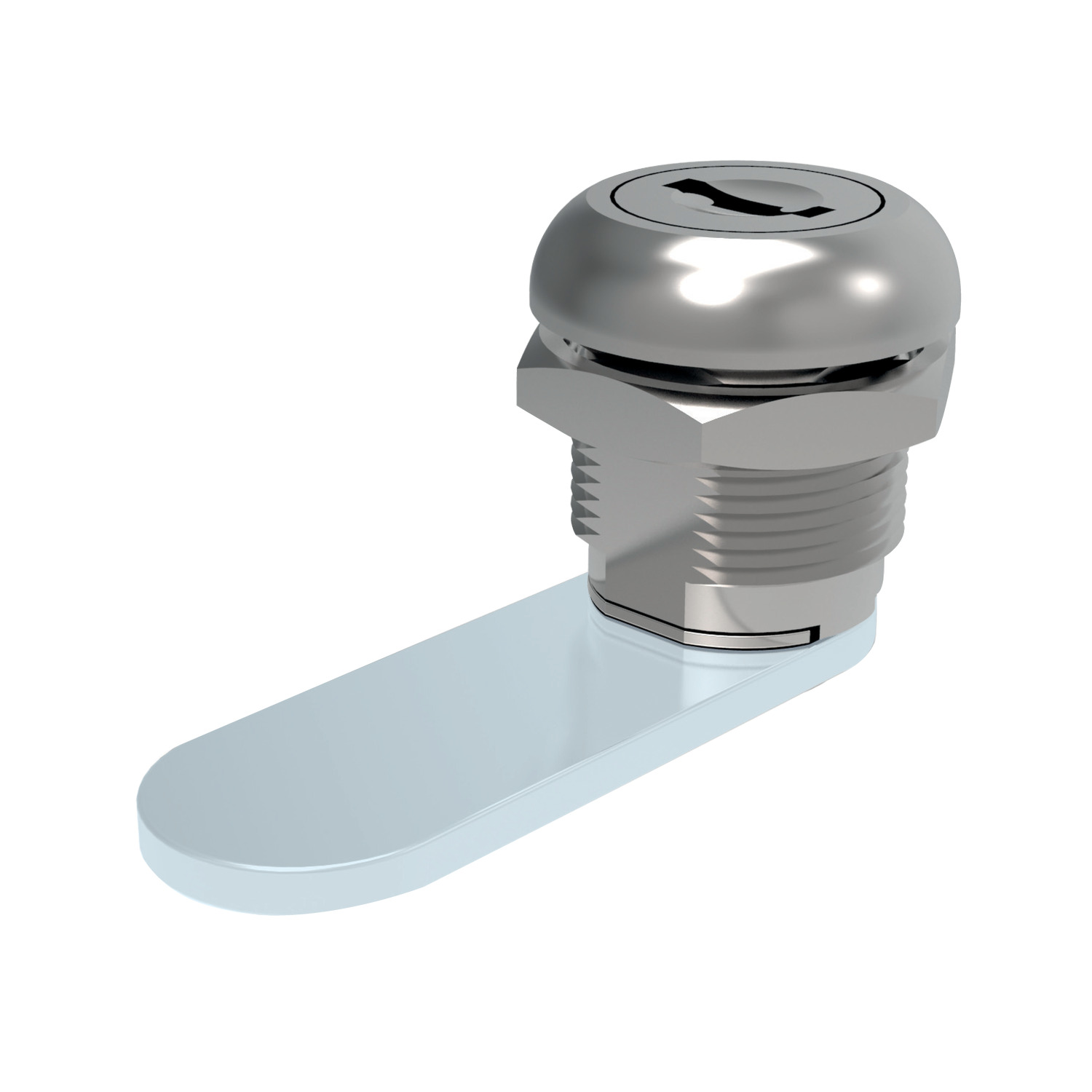 Mini Cam Lock Mirror finish chrome Mini Cam Lock. Available in 90 or 180 degree turning.