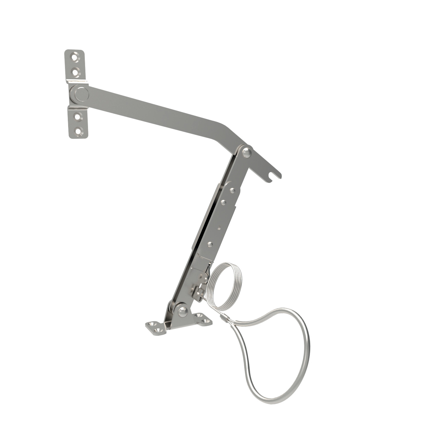 Door Stays - Heavy Duty This is made for heavy duty horizontal door applications. Made from Stainless Steel. Right and left versions are available, with or without lock release wire.