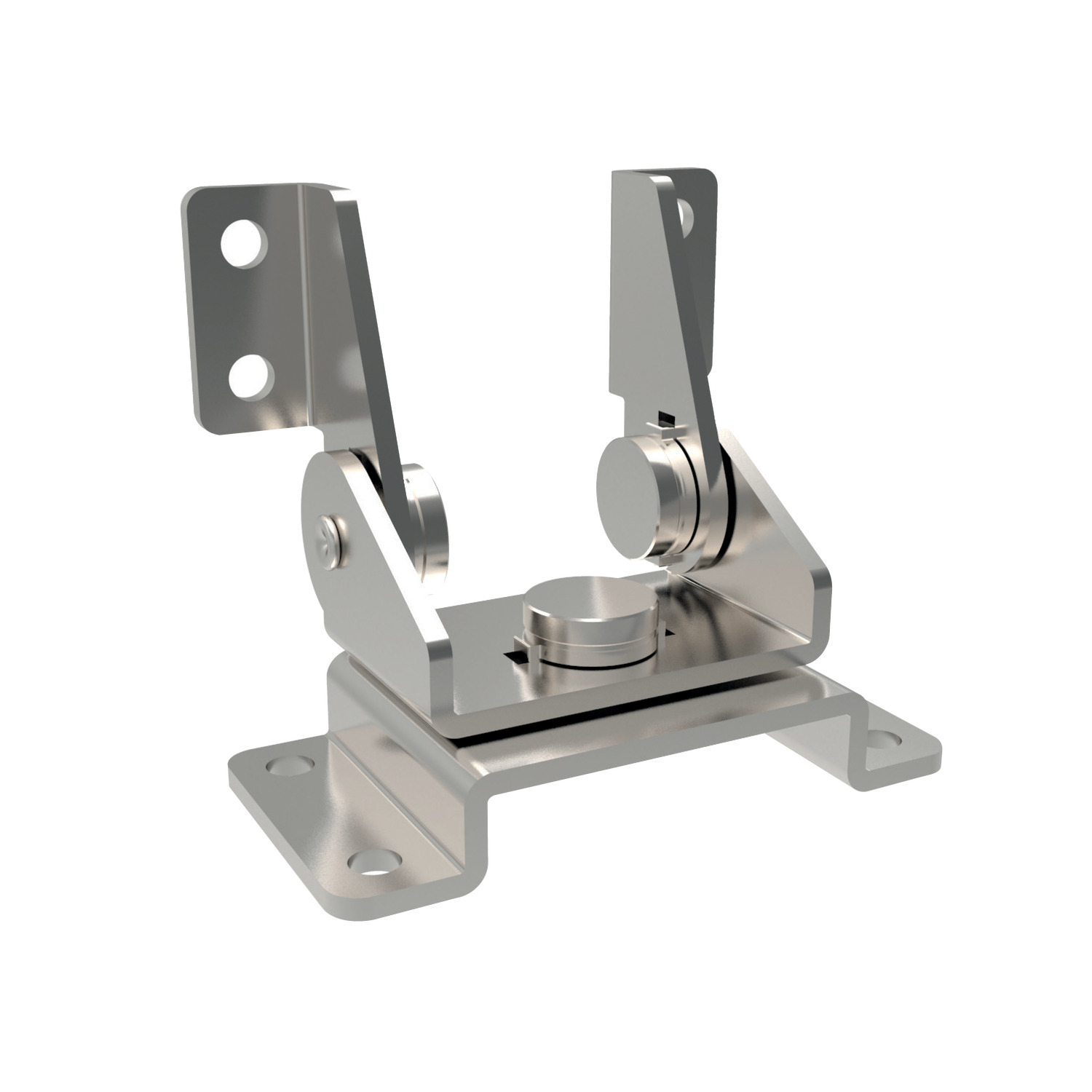 Constant Torque - Dual Axis Friction Hinges Dual axis constant torque friction hinges made from stainless steel (430). Stability is provided in both axis and angle of swivel can be limited with use of a pin or screw.