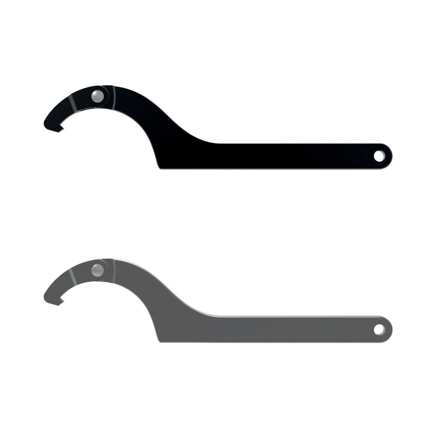 Hook Spanners - with Hook Nose Hinged Hook Spanner for grooved nuts; sizes available from 20mm to 230mm short design.