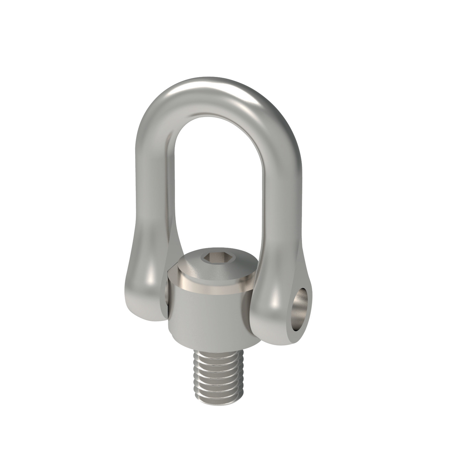 63210.W0045 Stainless double swivel lifting ring M45 High tensile steel - M45x4,5