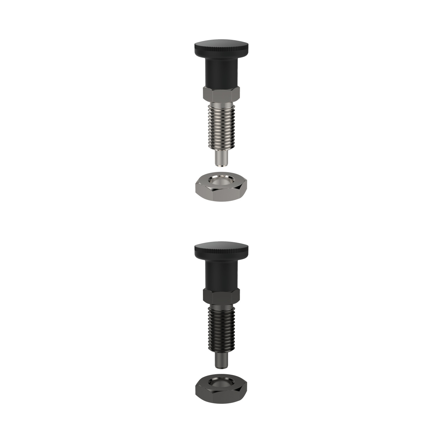 32680.W0104 Index Plungers - Pull Grip Steel - With Grip - 4 - 6