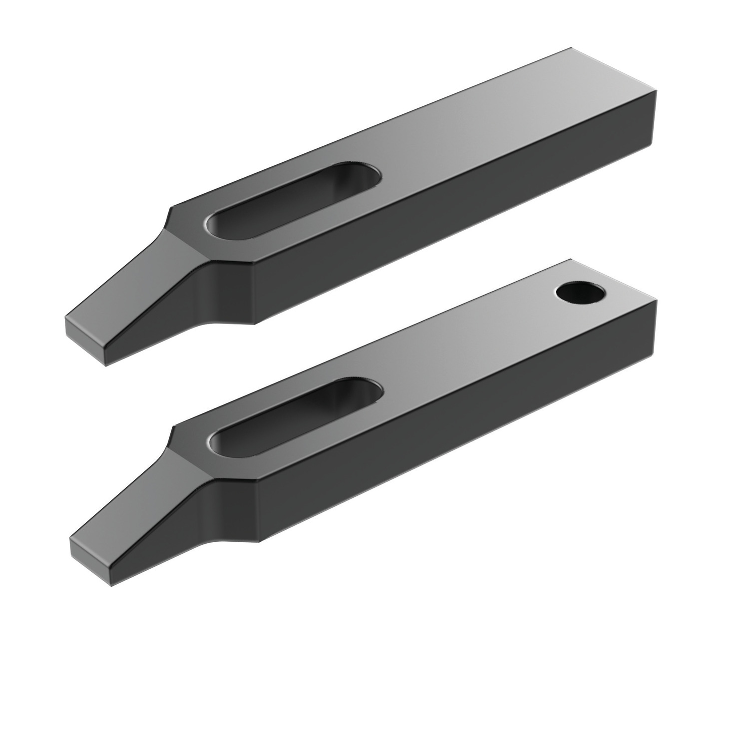 10160.W0207 Narrow Nose Clamps - Heat Treated Steel With Slot - 6,6 - 80 - 8