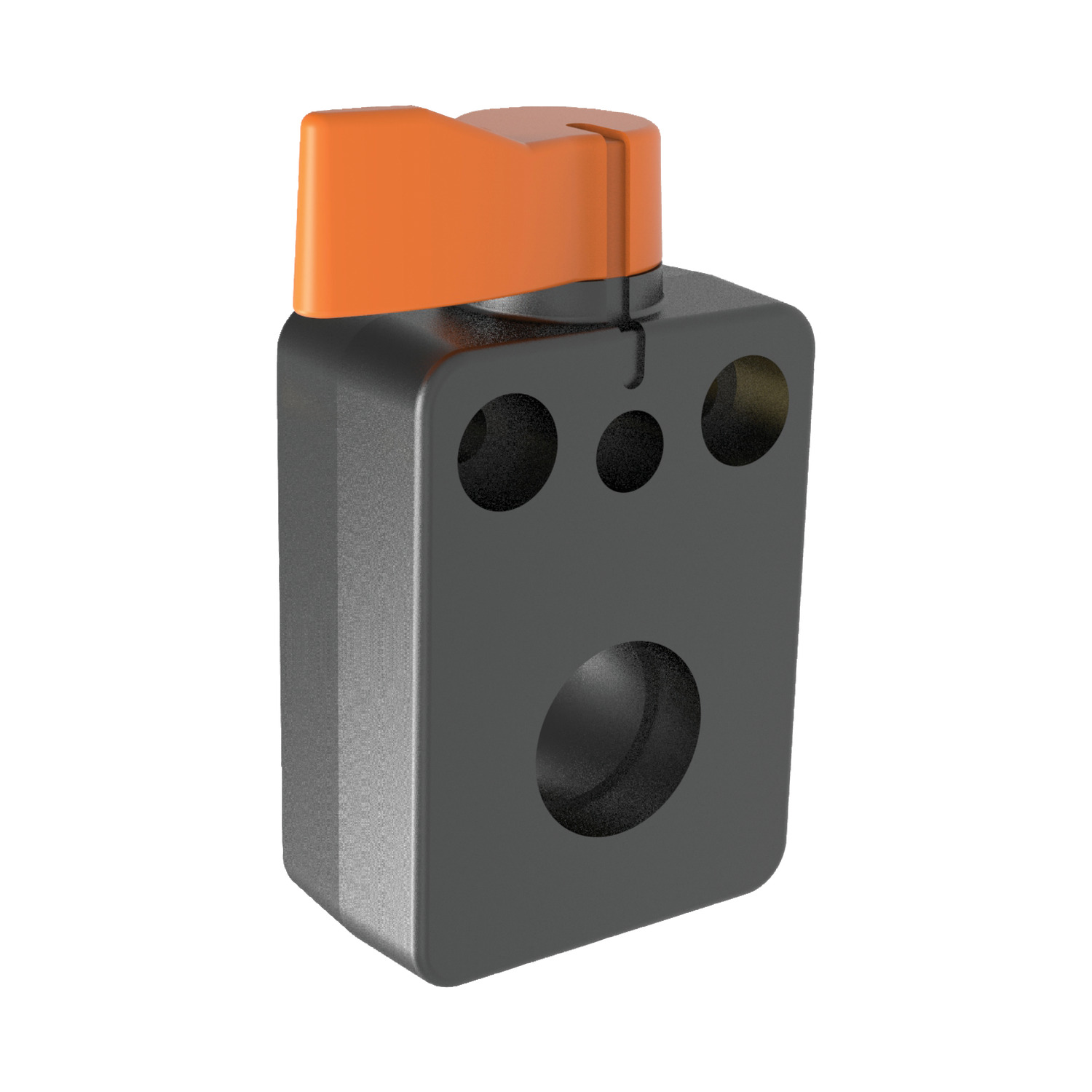33980.W1512 One Touch Spindle Lock, Orange Handle orange handle - 12 dia - M5 EC:20192112 WG:05063055506991