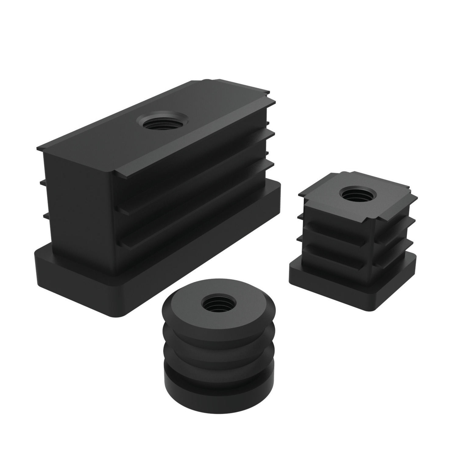 34680.W0170 Thrd. Plastic Inserts for Hollow Section Thermoplastic - Rectangular - 25x50 -M10