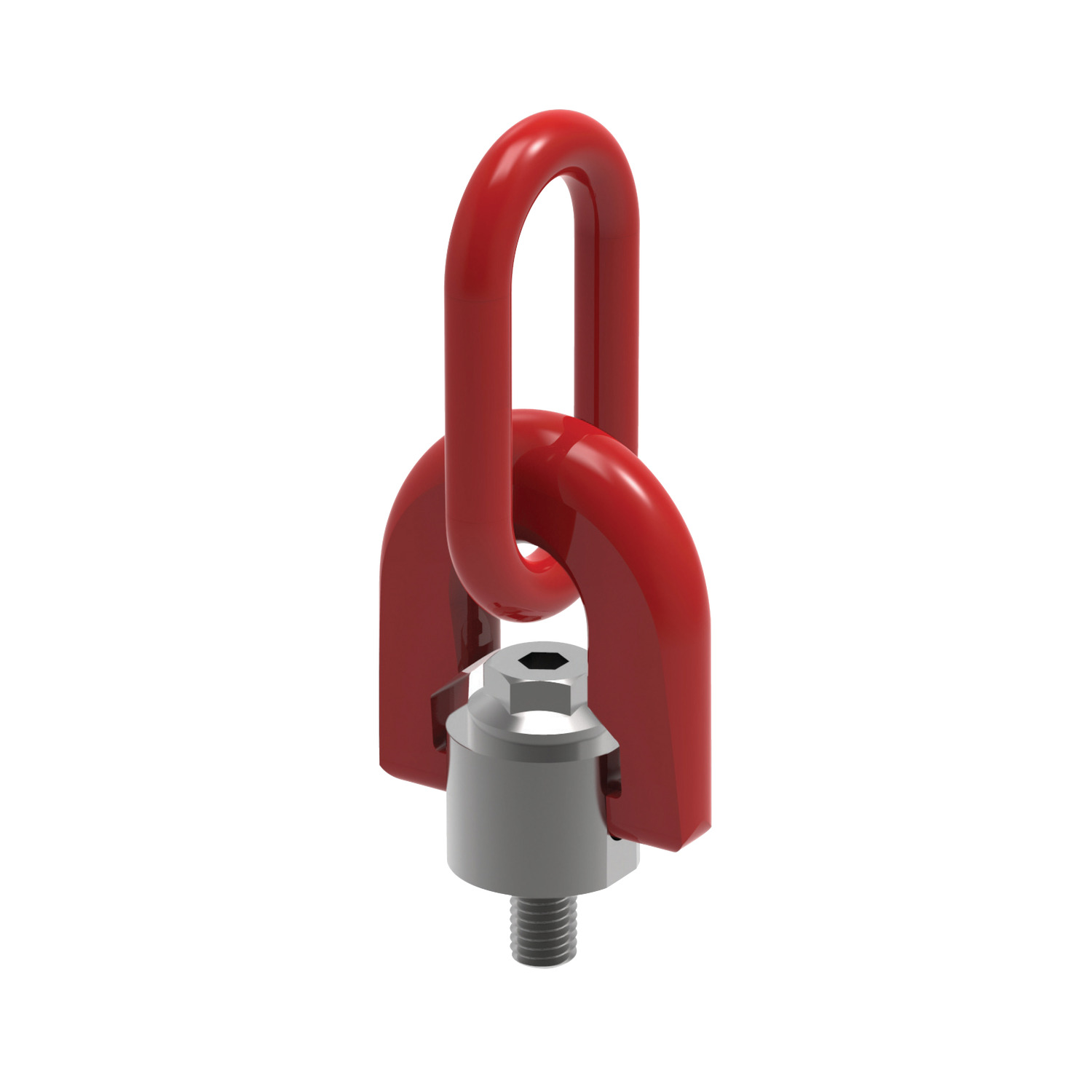 63150.W0350 Triple swivel lifting ring 1 1/5in High tensile steel - (UNC 1 1/2-6)
