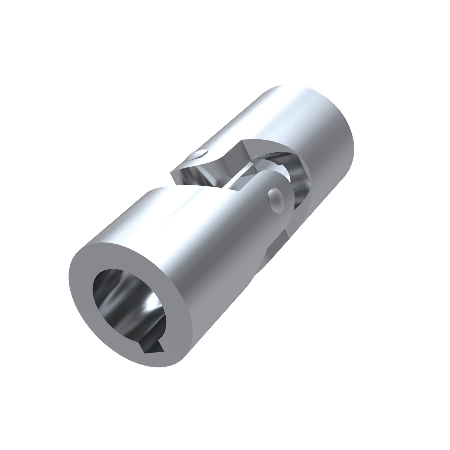 65170.W0040 Sgl Universal Joint - Free cutting St. Round Bore - 40 - 70 - 166
