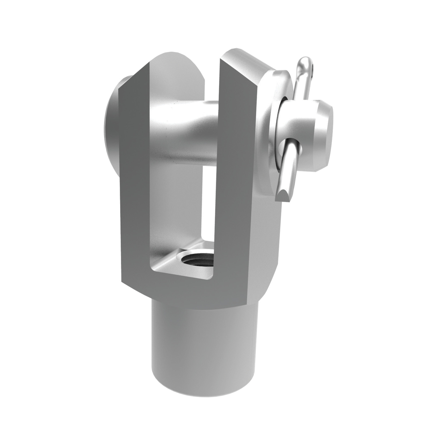 Clevis Joints - Steel Our steel female clevis joints are available both with and without a retention clip. Right and Left hand thread available.