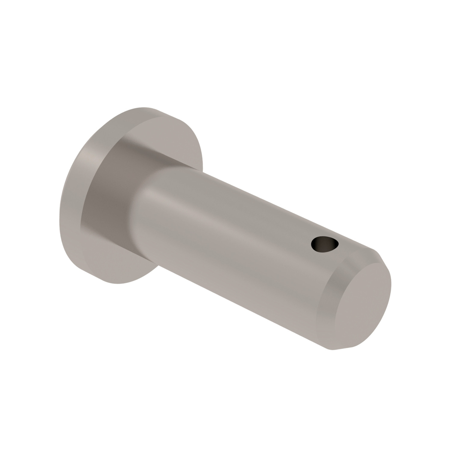 Clevis Pins Steel clevis pin with hole, for use with our clevis joints. Split cotter pins and washers are also available for a full assembly.