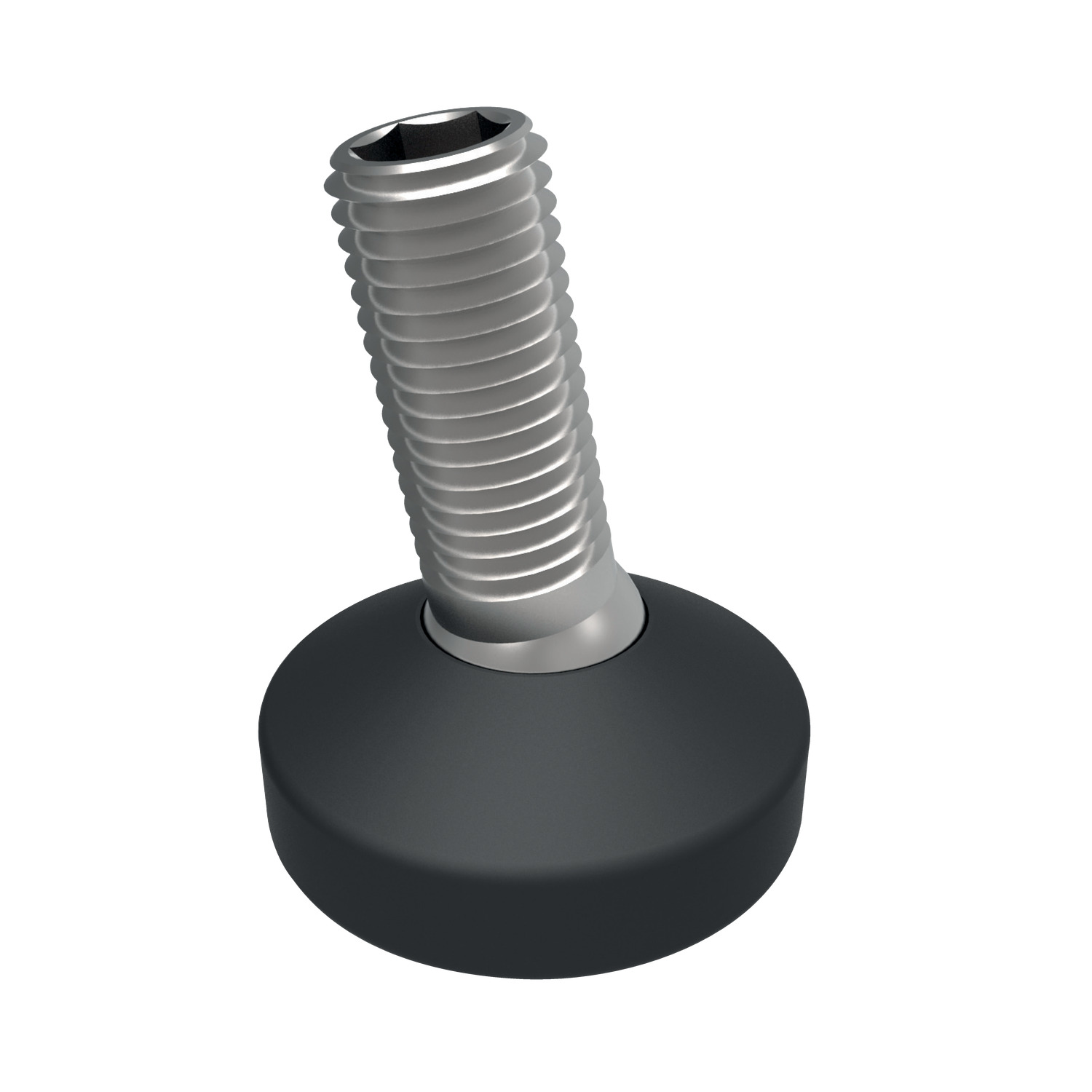 Levelling Feet This Articulating Foot comes with M8 thread, is ideal for smaller applications and offer discrete support.