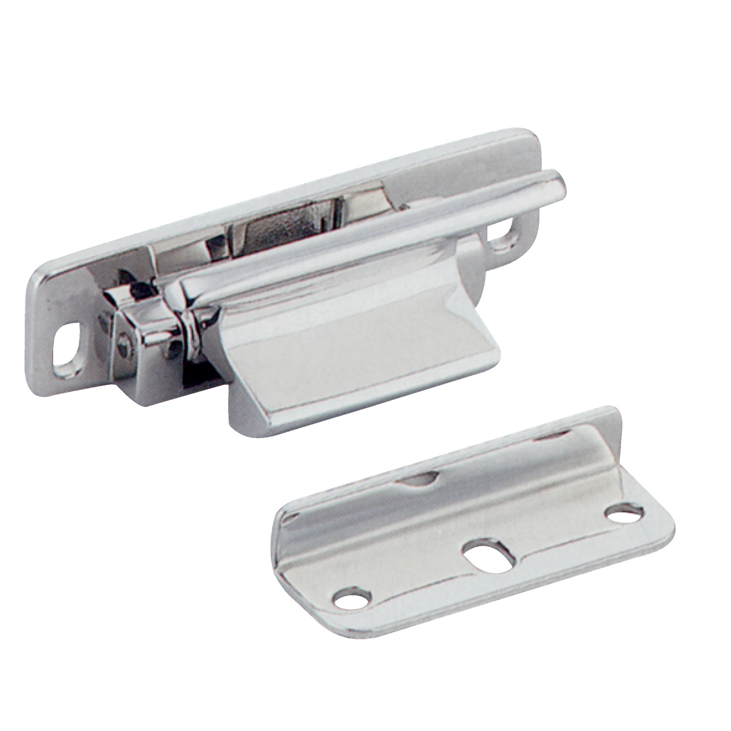 Lever Catches Finger tip lever catch of panels and cabinet doors. AISI 316 stainless steel, suited to marine applications.