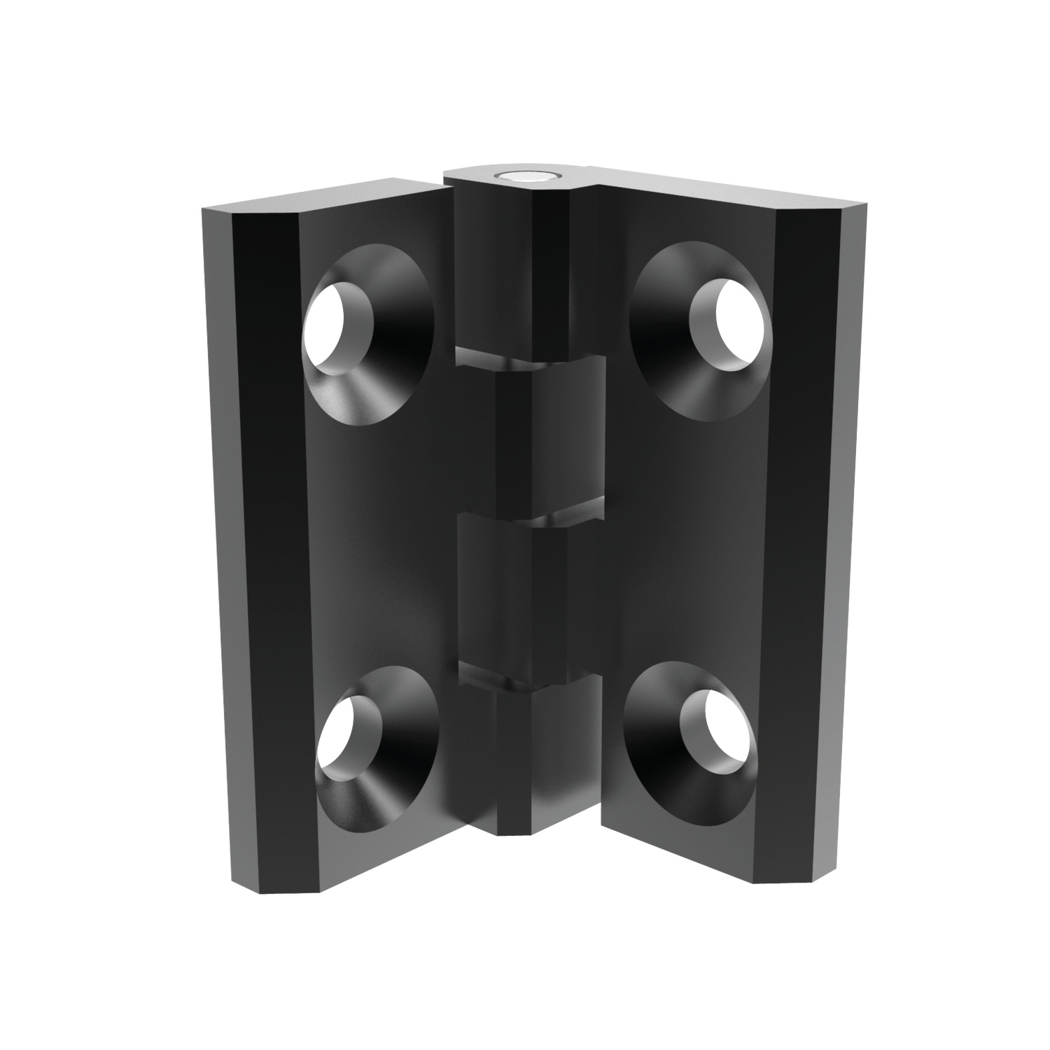 Surface Mount - Leaf Hinges For plain/flush mounted doors, as well as electrical panels and covers. Made from die-cast zinc with black powder coat.