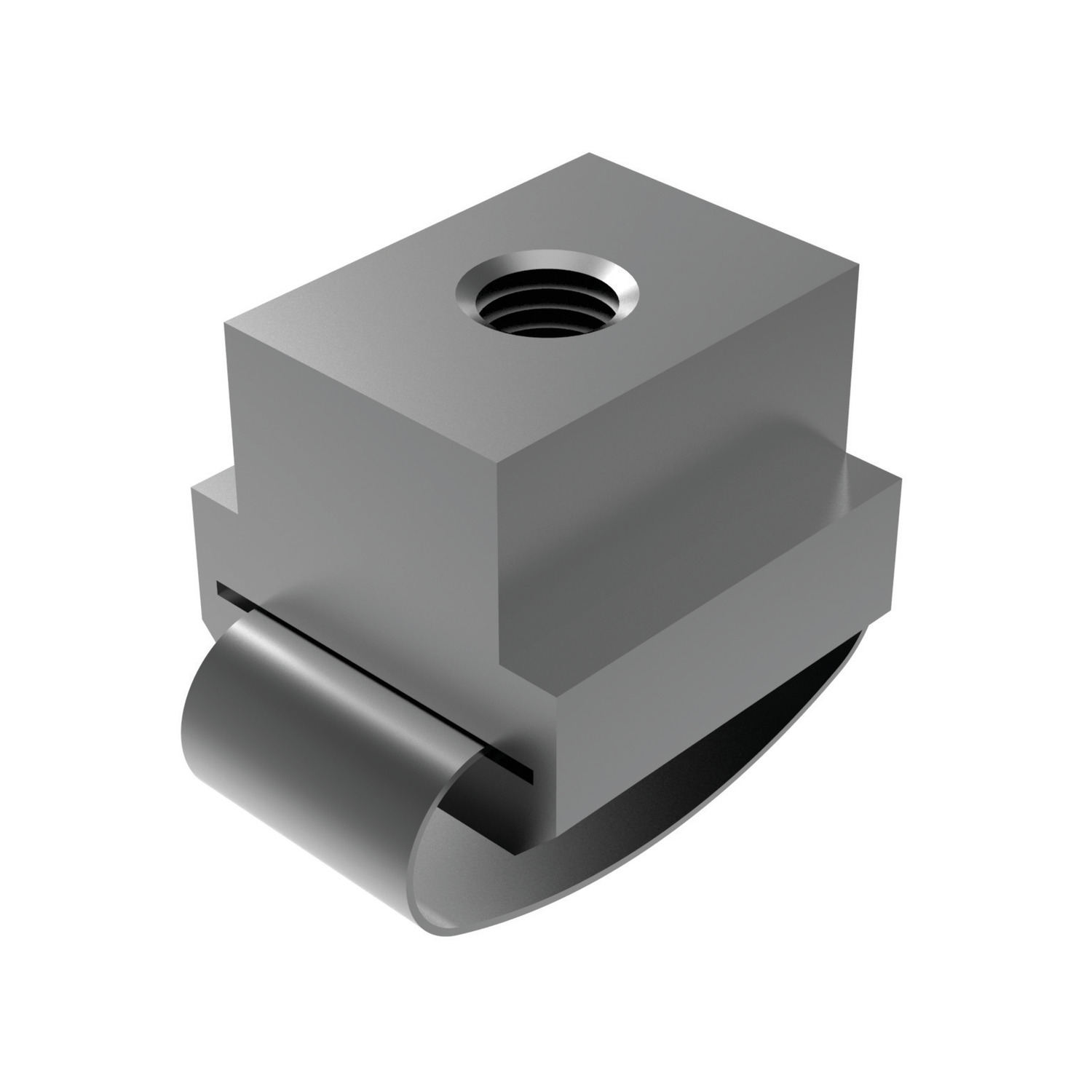 T-Nuts T-Nuts with anti-slip device. Available in heat-treated steel. The spring element prevents horizontal and vertical slipping of T-Nut.