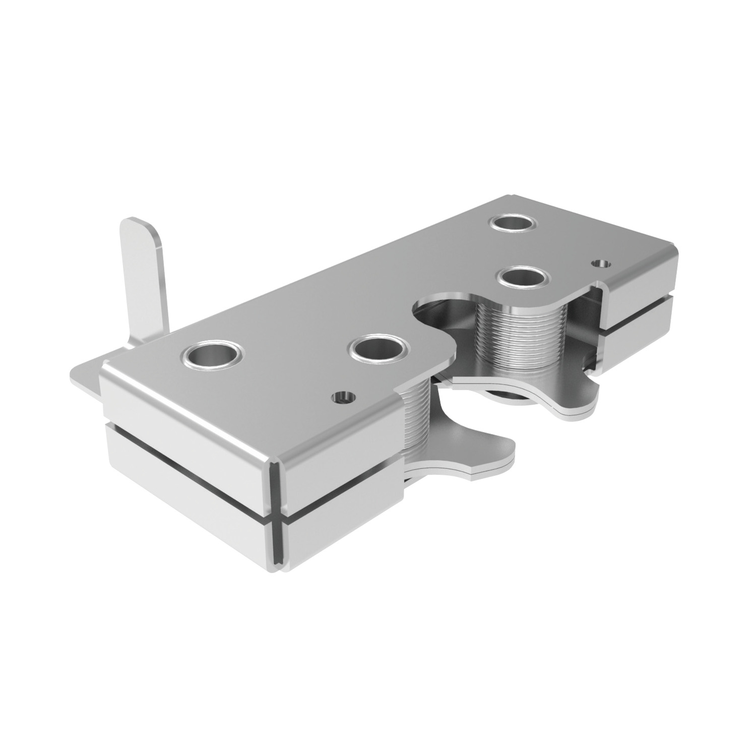 Tension Catches - Concealed Claw like tension catch, with release lever. For heavier duty applications. Up to 10,000 N load. Suitable for entry doors and barriers.