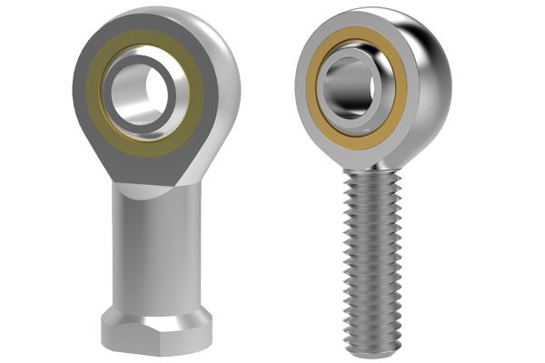one male and one female low cost rod ends with spherical