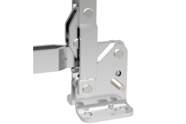 Horizontal toggle clamp mounting mechanism